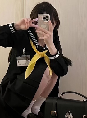 jk制服裙基础款正品水手服不良日系学院风套装短袖短裙两件套校服