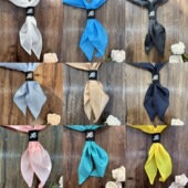 JK三角巾纯色基础款 jk水手服领结女学院风领巾手打结校供