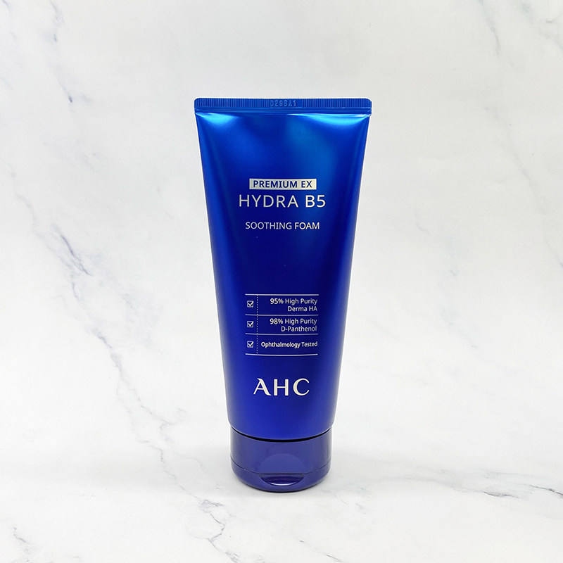 韩国ahc玻尿酸b5洗面奶180ml蓝啵啵清洁补水深层清洁洁面乳保湿