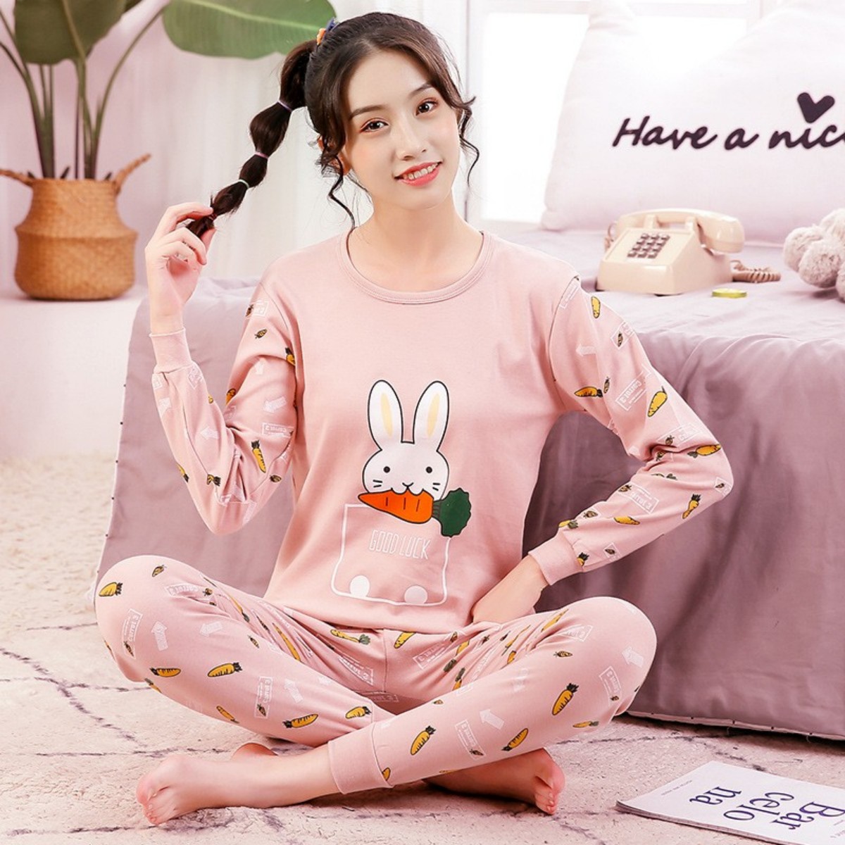 女大童初中生秋衣秋裤套装纯棉内穿衬衣衬裤全棉女孩一成套打底衫