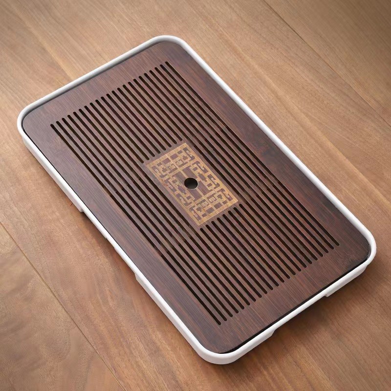 新款密胺小茶台茶盘功夫茶具茶道配件酒店用品托盘家用茶盘