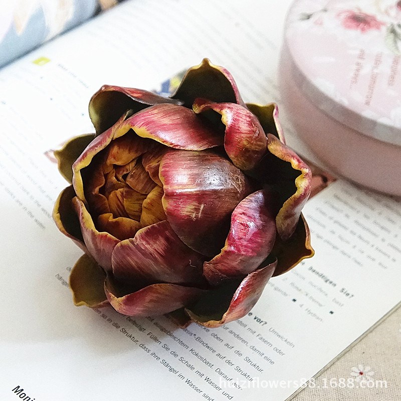 仿真植物大号风梨头朝鲜蓟果盆栽植物假水果仿真花多肉