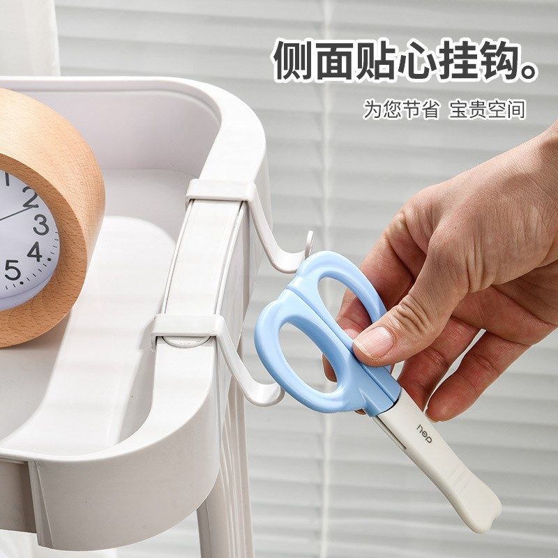 移动置物架简易书架落地移动客厅家用儿童书架多层厨房浴室收纳架