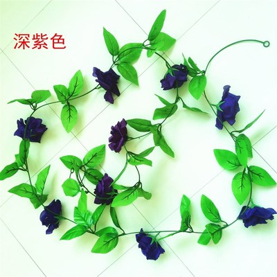 仿真玫瑰花藤仿真花假花仿真植物藤蔓藤条装饰 婚庆摄影道具