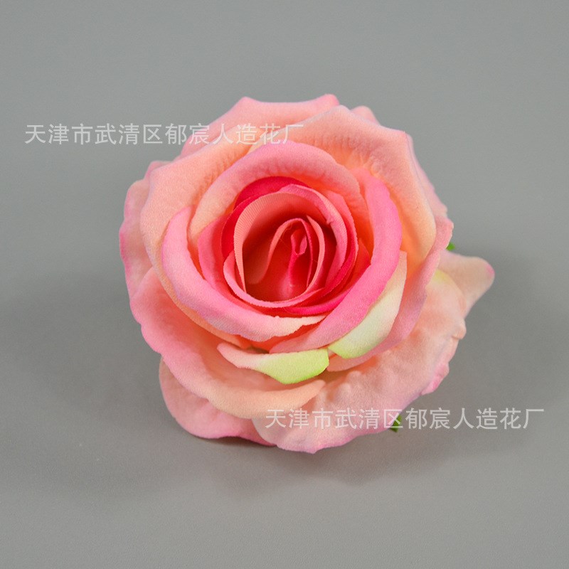 仿真绒布玫瑰花朵 婚车diy装饰花头 绣球玫瑰花墙 桌花绢花