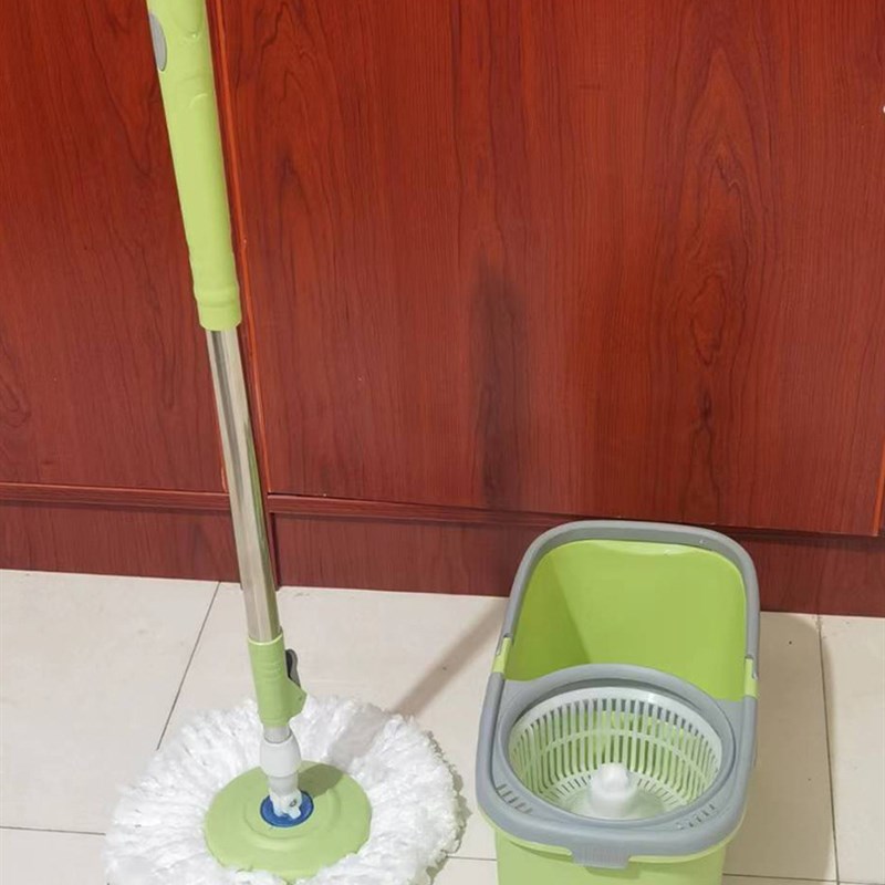 家用地板旋转拖把干湿两用懒人拖把双驱动免手洗旋转拖把桶套装