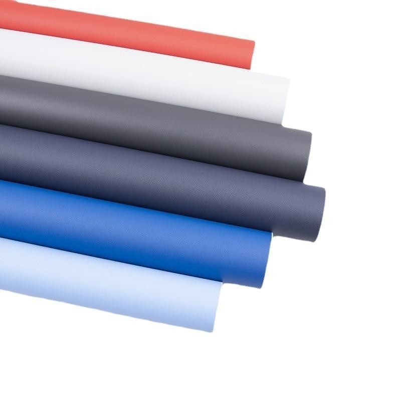 加厚纯色膜墙纸衣柜改色贴纸防水自粘壁纸书桌柜门改造家具翻新贴