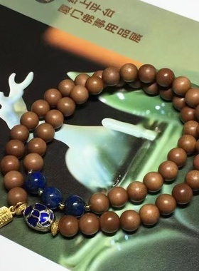 弥颗印度老山檀香6mm双圈手串