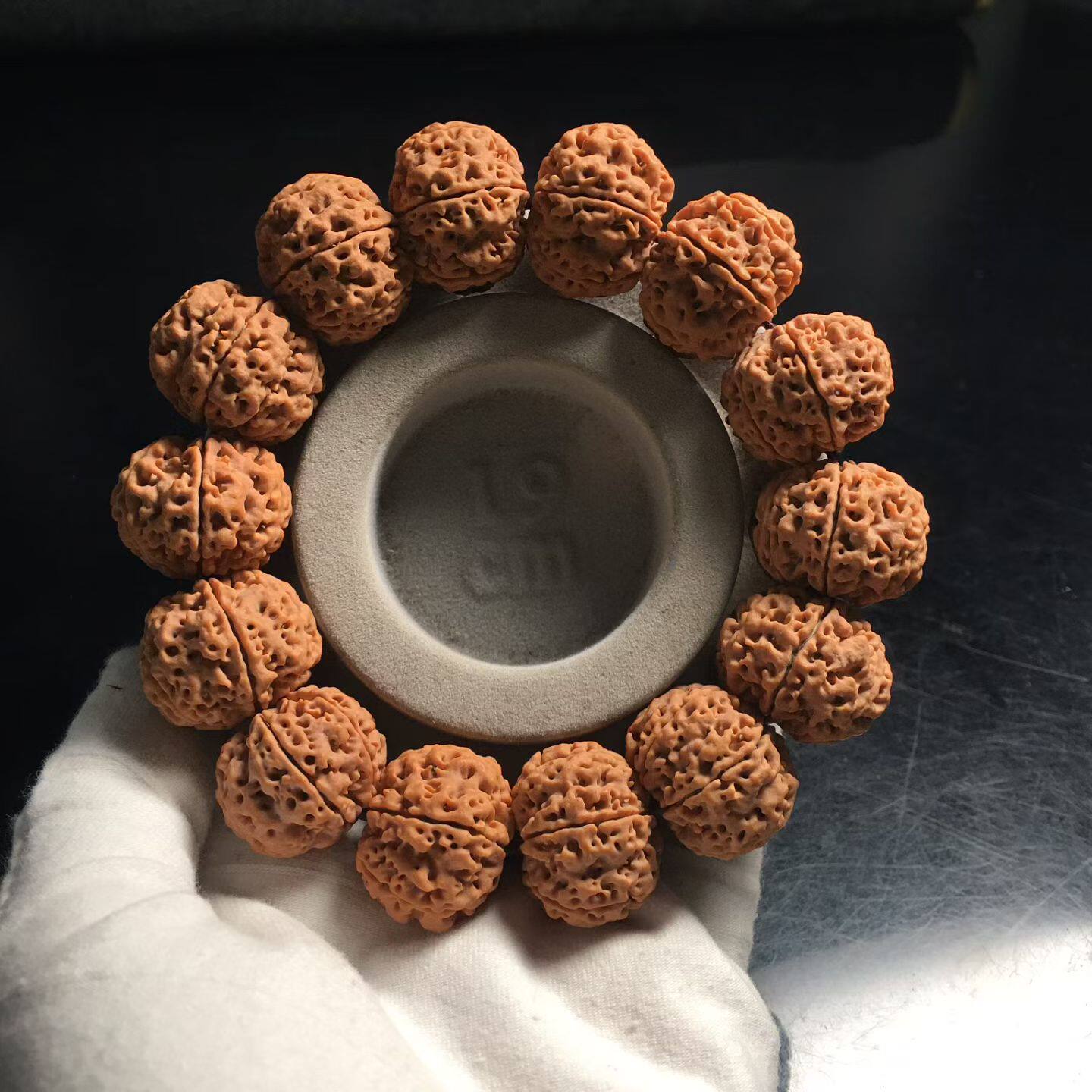 一物一拍尼泊尔6瓣23mm爆满肉蜂窝大金刚菩提子手串佛珠文玩男