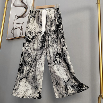 女夏舒适宽松薄款睡裤人造棉