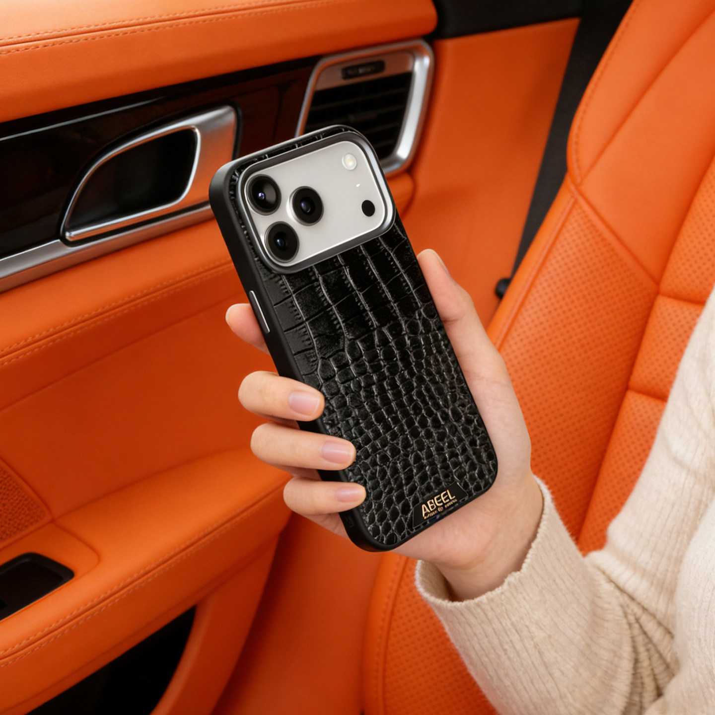 鳄鱼纹真皮iPhone17promax手机壳磁吸充电苹果16pro轻奢风潮牌适用15plus网红创意高级感防摔14pro新款保护套