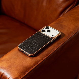 鳄鱼皮纹iPhone17promax手机壳简约苹果16promax轻奢风适用15个性全包防摔14网红潮牌创意13高级感新款保护套