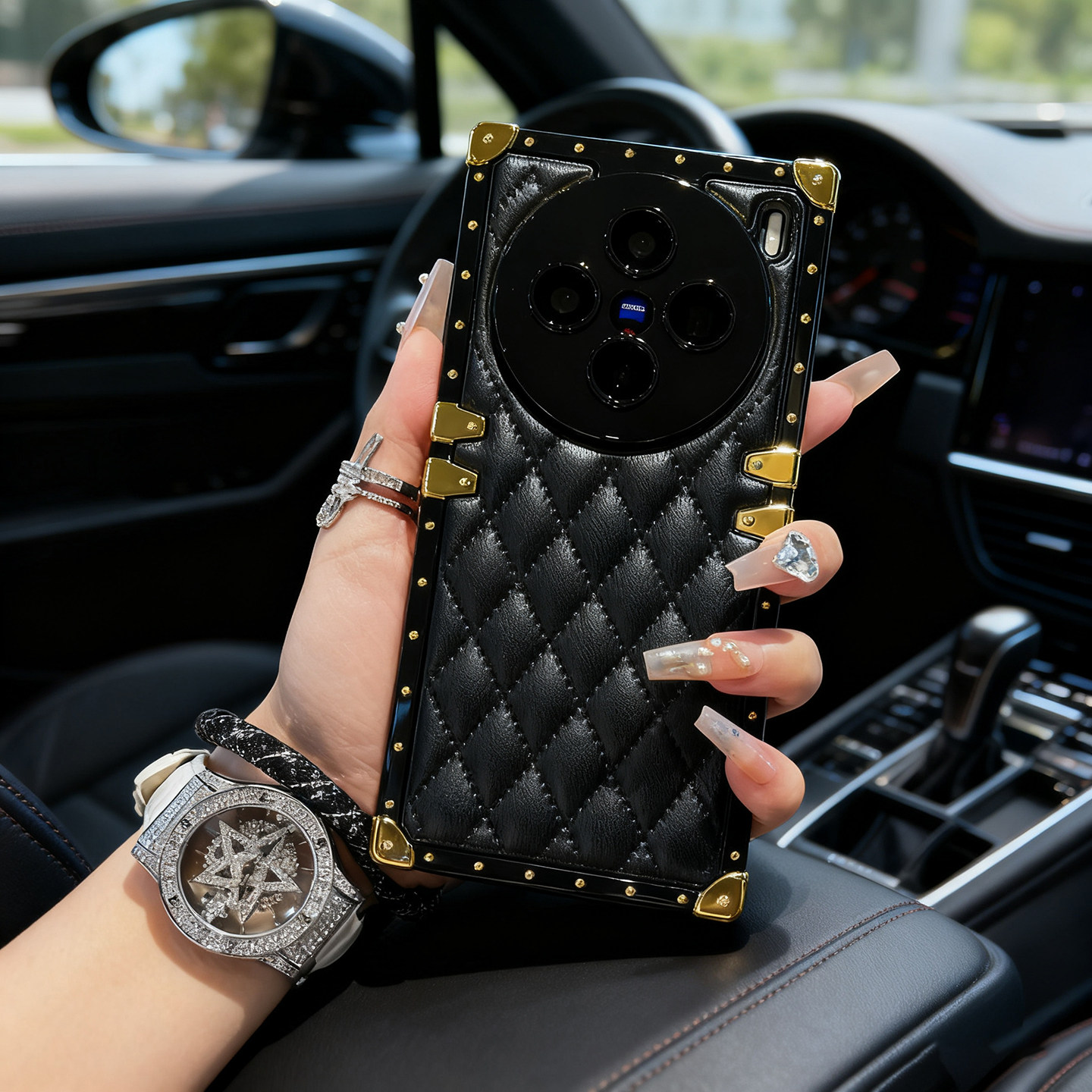 小羊皮潮牌vivox200手机壳高级感s20pro新款小香风菱格适用s19全包防摔腕带挂绳x100轻奢风保护套s18高级感女,3C数码配件,手机保护套/壳,淘宝优惠券,粉丝福利购,淘宝优惠卷