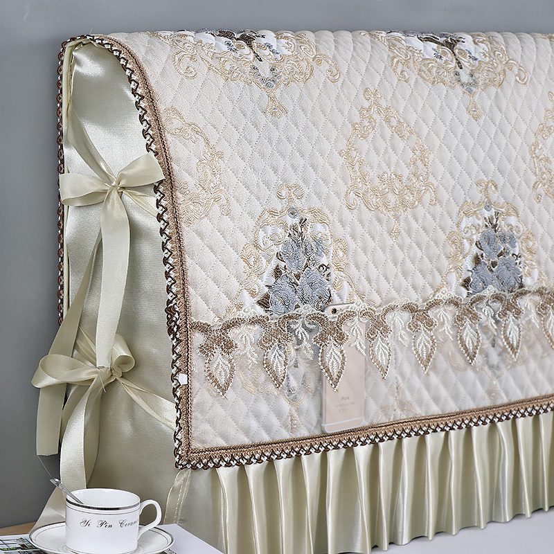 全包床头罩床头套实木加厚软包保护套欧式夹棉防尘罩通用床头罩套