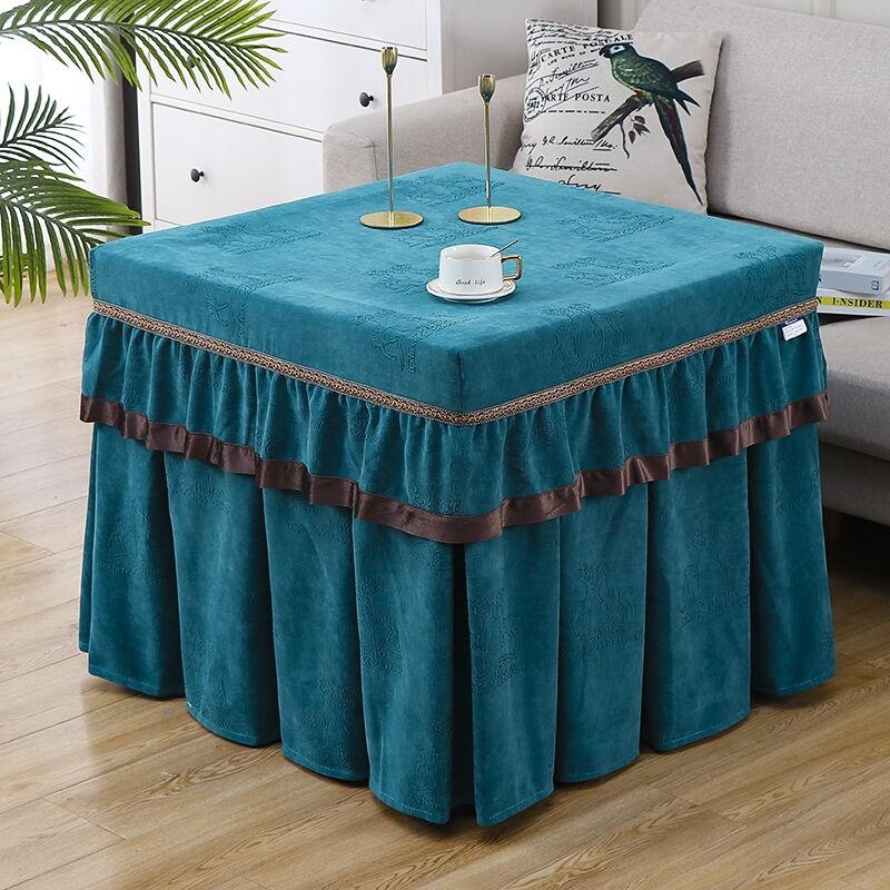 烤火桌子罩套夏季薄款盖布防尘罩