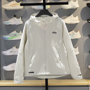 李宁运动风衣女春秋新款 防风防泼水排湿户外连帽上衣外套AFYV002