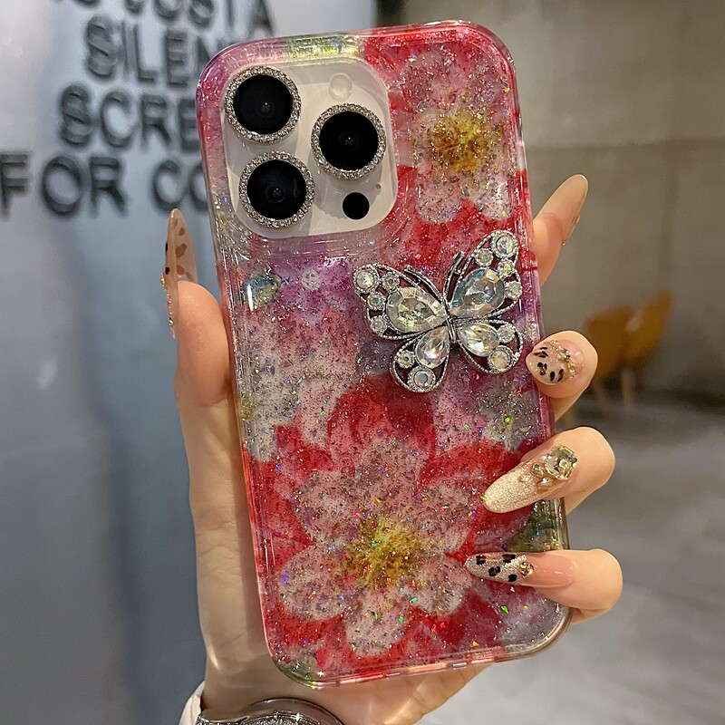 适用苹果系列iPhone17新款手机壳14promax16promax时尚紫色油画15promax13promax半包大孔镜框网红女款保护套