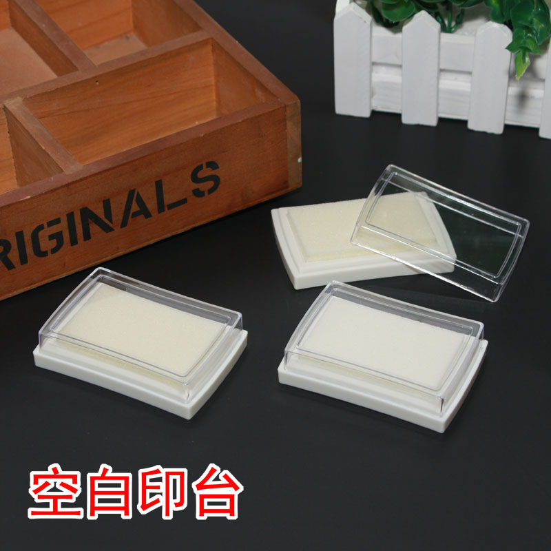 加厚空白印台 橡皮章DIY空白自制印泥 可自由加色加印油图片