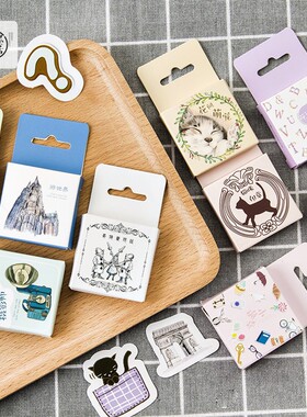 THEMO 纸墨生活 手帐相册装饰盒装贴纸 8款可选
