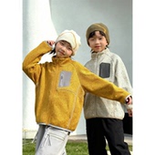 儿童保暖上衣发热抗静电抓绒衣 2025新款 童装 男童摇粒绒外套秋冬装