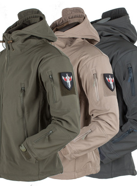 Men's winter jacket Fleece Windproof Thermal coat plus size