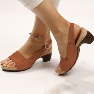 solid color ladies plus bule sandals heel women thi