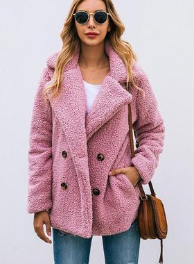 Teddy Coat Winter Plus Size Warm Thick Faux Fur Jacket Women
