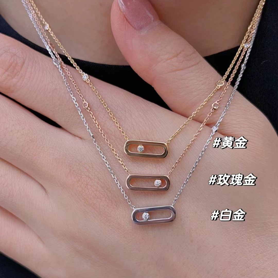 速卖通热卖梅家单钻光身小号项链项链