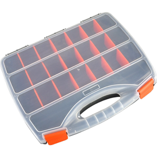 透明塑料零件盒元件盒储物盒 螺丝五金电子工具分类盒收纳盒192