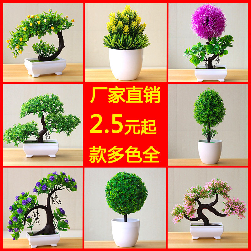 樱雪球仿真植物盆栽草球盆景小树家居装饰花摆件创意迷你小圆球