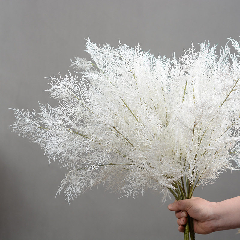 10叉加密雾松 婚庆雾凇草 网红仿真花花材婚礼装饰造景仿真迷雾花