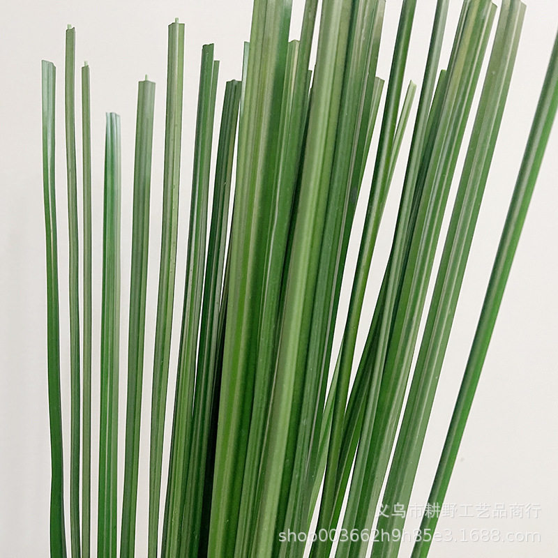 水蜡烛叶仿真蒲草蒲棒插花用配材家居装饰工厂11片手感蒲叶