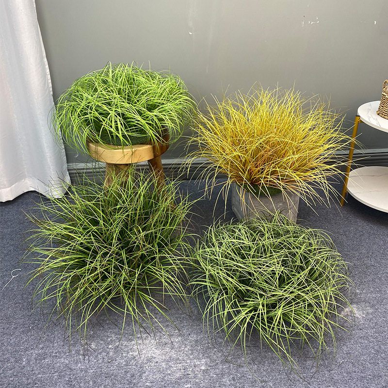 仿真小草假草盆栽地面造景地芒蒲草细叶芦苇草装饰植物绿植草垛