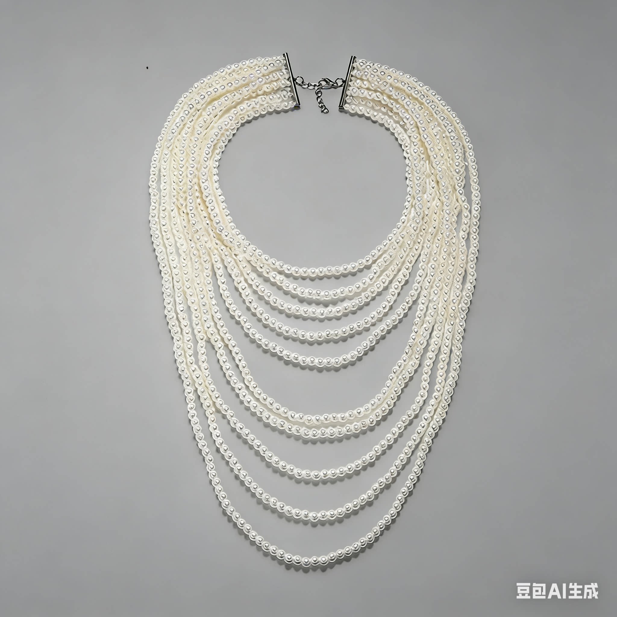 满39包邮za时尚多层串珠长款人造珍珠项链欧美夸张气质叠戴毛衣链