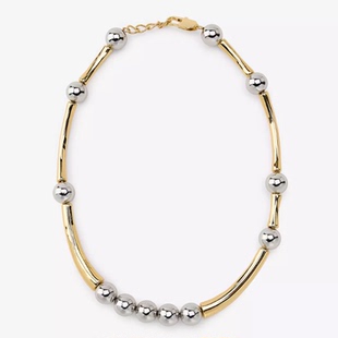 满39包邮zara春季新品女装气质时尚质感金属项链气质短款锁骨链