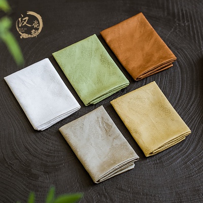 茶巾瞬吸水纯棉茶布高档团花毛巾专用茶台抹布茶几茶垫全棉养壳巾