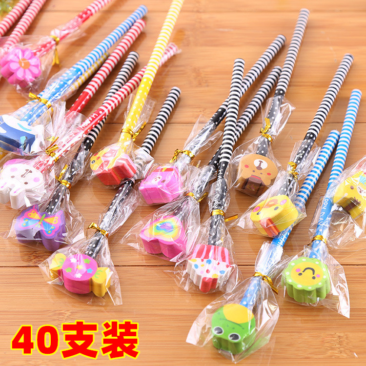 带橡皮铅笔文具奖品期末奖励礼品