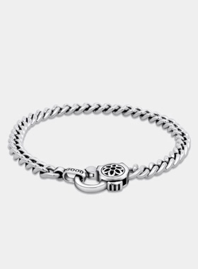 Goodart通用银宝石百搭古巴手链