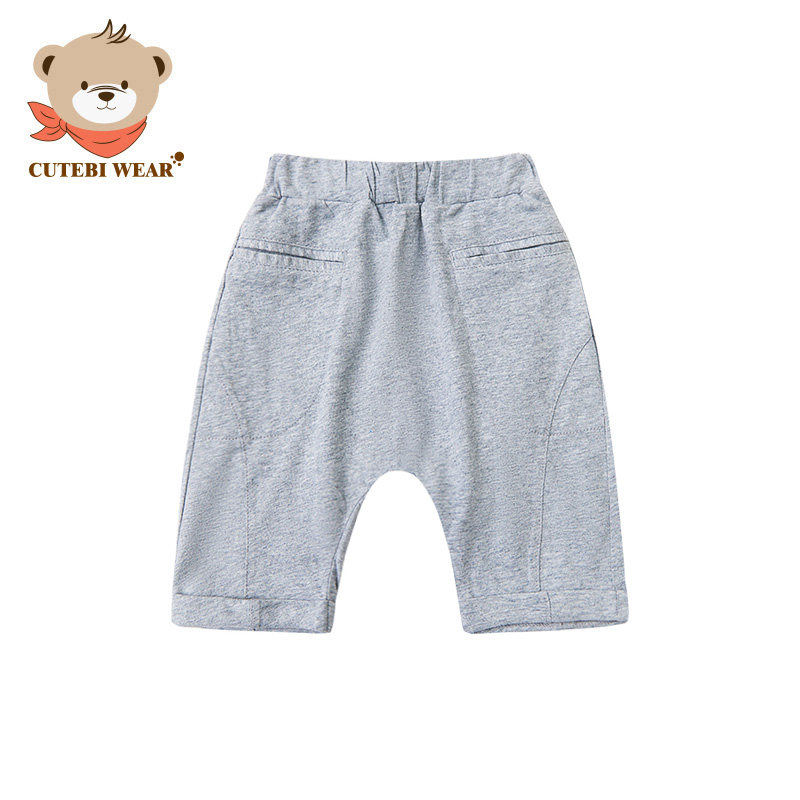 采童庄Cutebi Wear童装男童夏款纯棉休闲中裤儿童夏季裤子