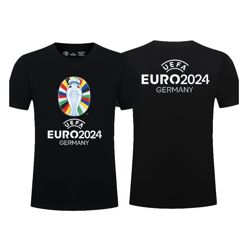 欧洲杯2024年国家杯足球迷短袖T