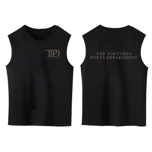 TTPD霉霉新专辑泰勒斯威夫特周边印花背心男女宽松纯棉无袖圆领T