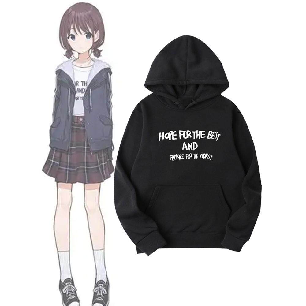哭泣少女乐队周边印花连帽卫衣