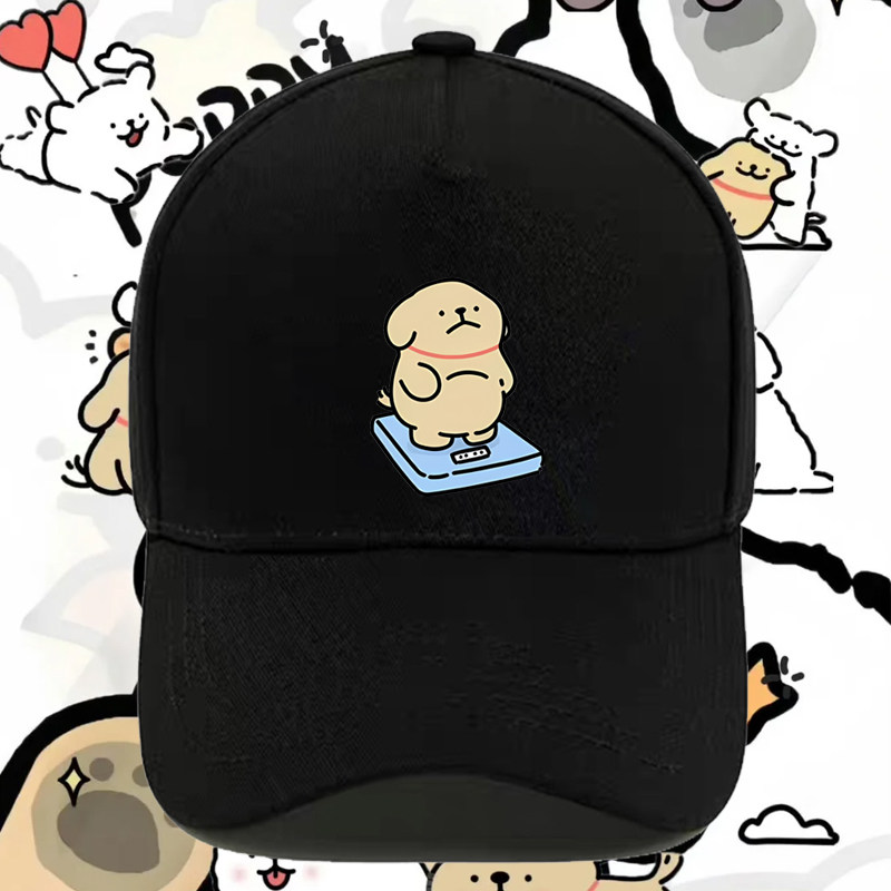 卡通可爱肥胖小黄夏季新款棒球帽百搭鸭舌帽运动健身遮阳潮流帽子