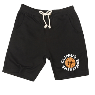 快船队24城市小卡泡椒哈登篮球训练复古印花短裤宽松运动五分卫裤