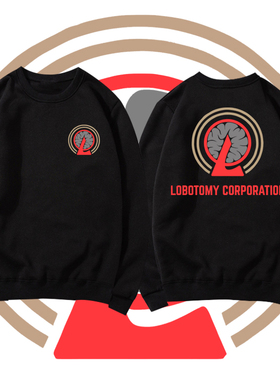 脑叶公司周边同款Lobotomy Corporation男女印花宽松运动圆领卫衣