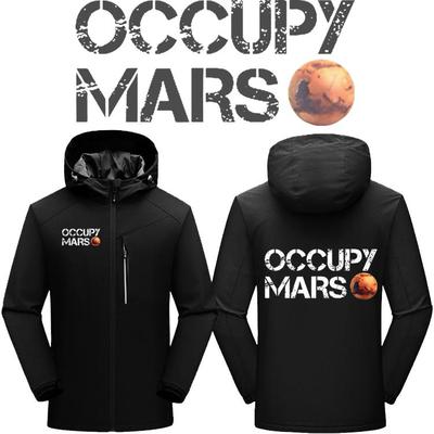 马斯克同款占领火星印花冲锋衣