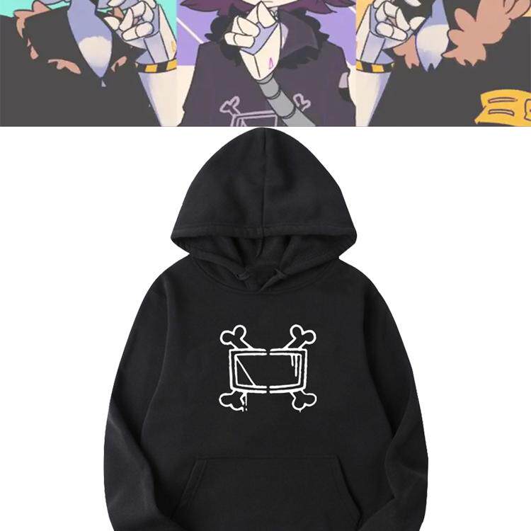 无机杀手联名周边印花连帽卫衣