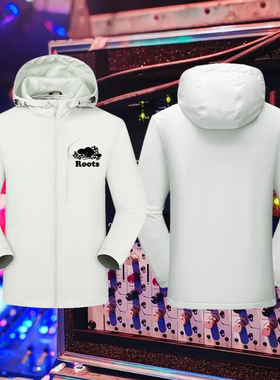 THE ROOTS乐队复古经典欧美说唱嘻哈印花冲锋衣男女保暖外套上衣
