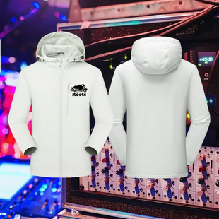 THE ROOTS乐队复古经典欧美说唱嘻哈印花冲锋衣男女保暖外套上衣