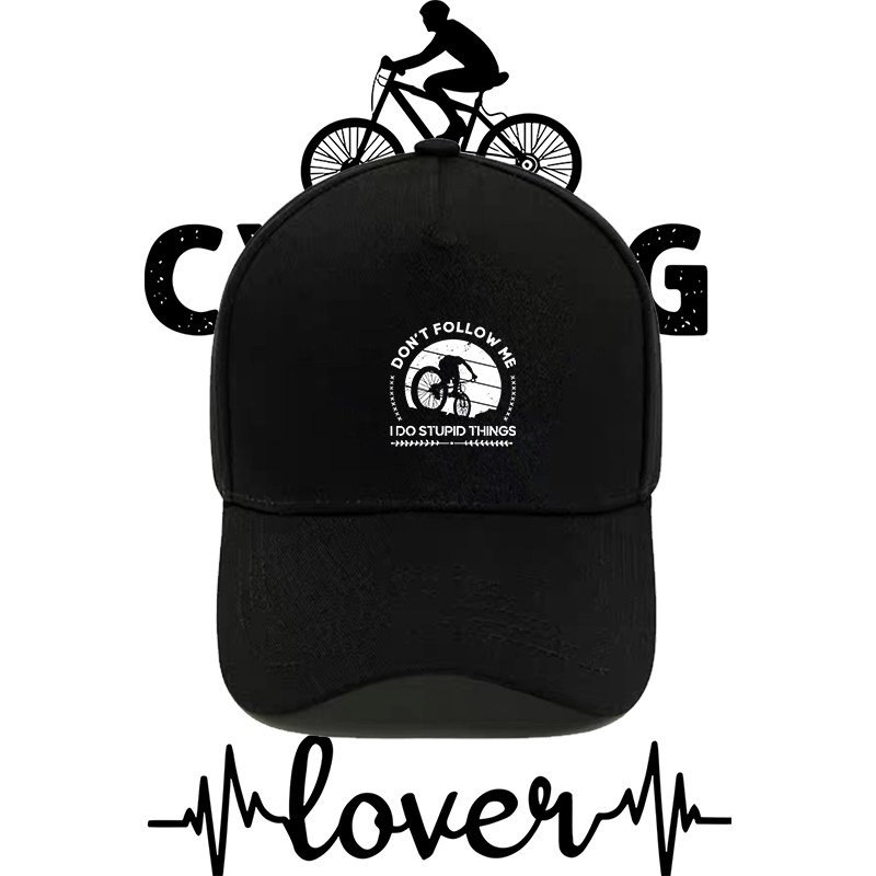 山地车单车bike自行车环法大赛爱好者印花棒球帽男女遮阳鸭舌帽潮
